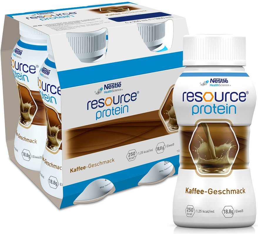 Resource Protein Drink Kaffee 4x200 ml Flüssigkeit