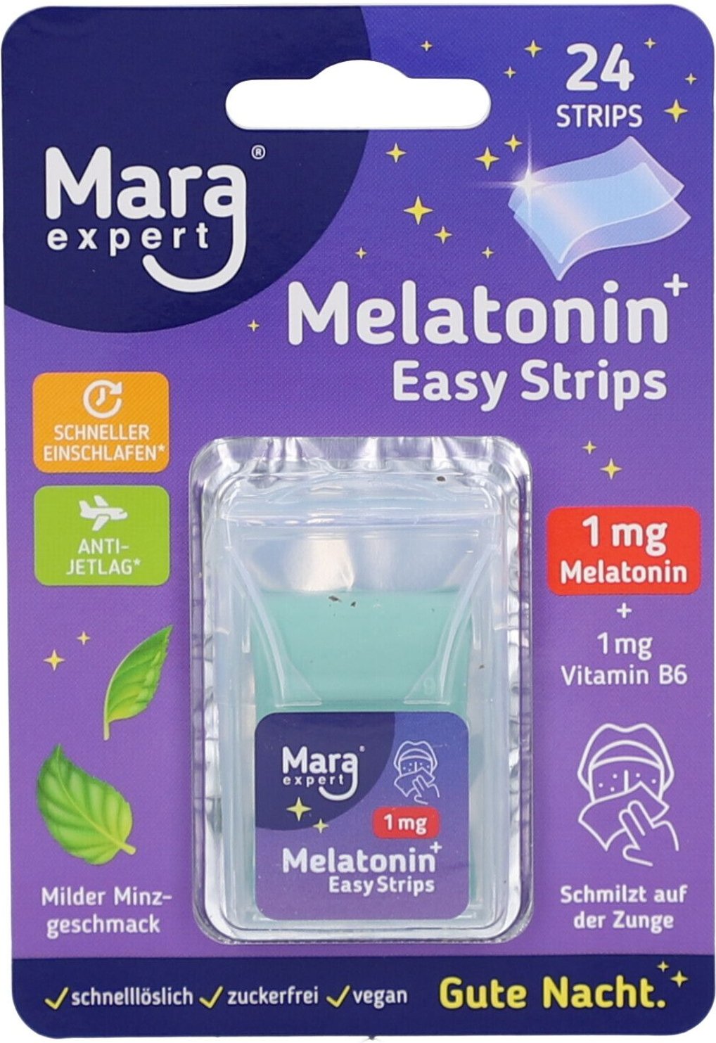 Melatonin Easy Strips 1 mg 24 St Streifen