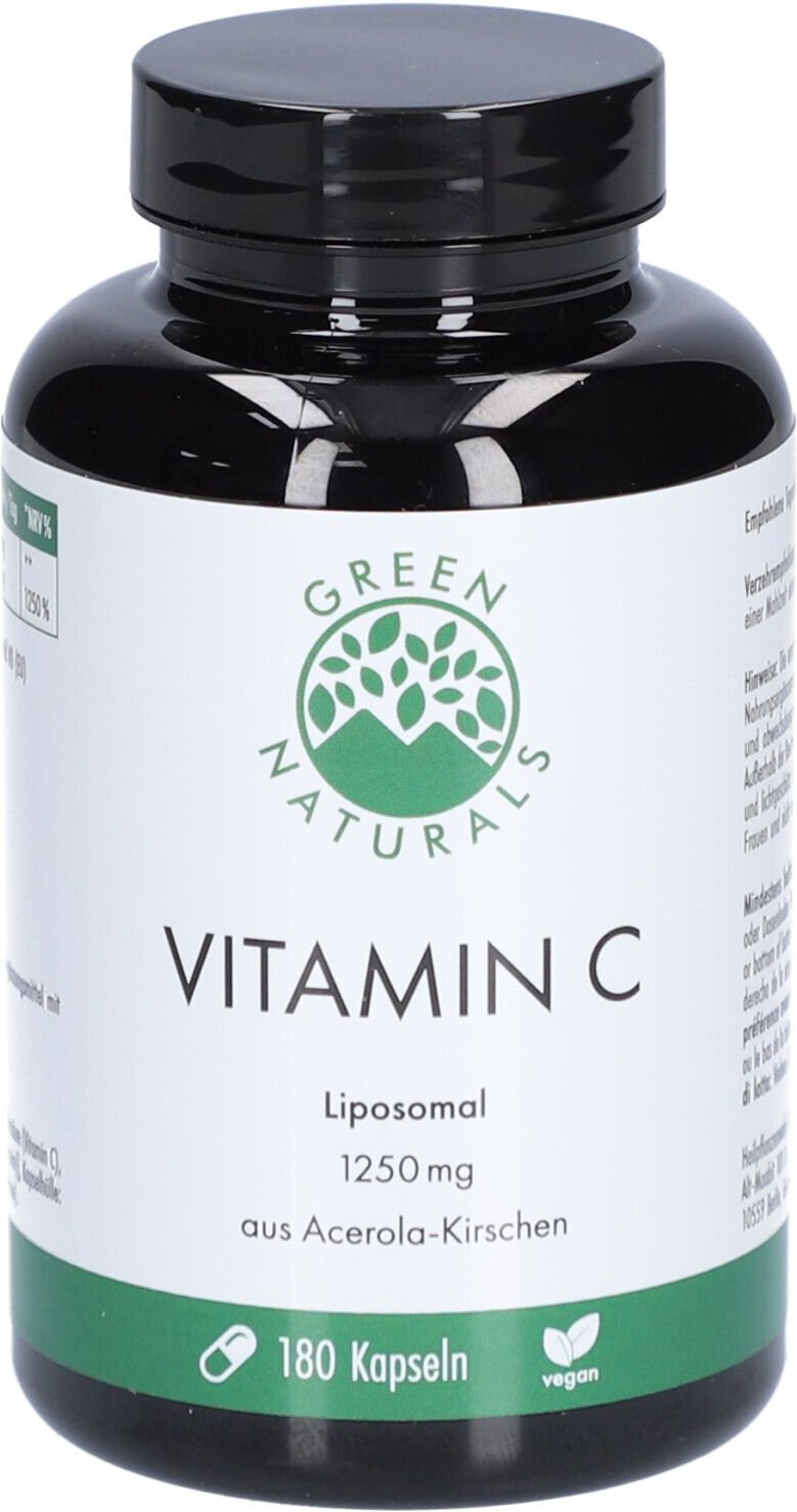 Green Naturals Vit.C 1250 mg liposomal vegan Kaps. 180 St Kapseln