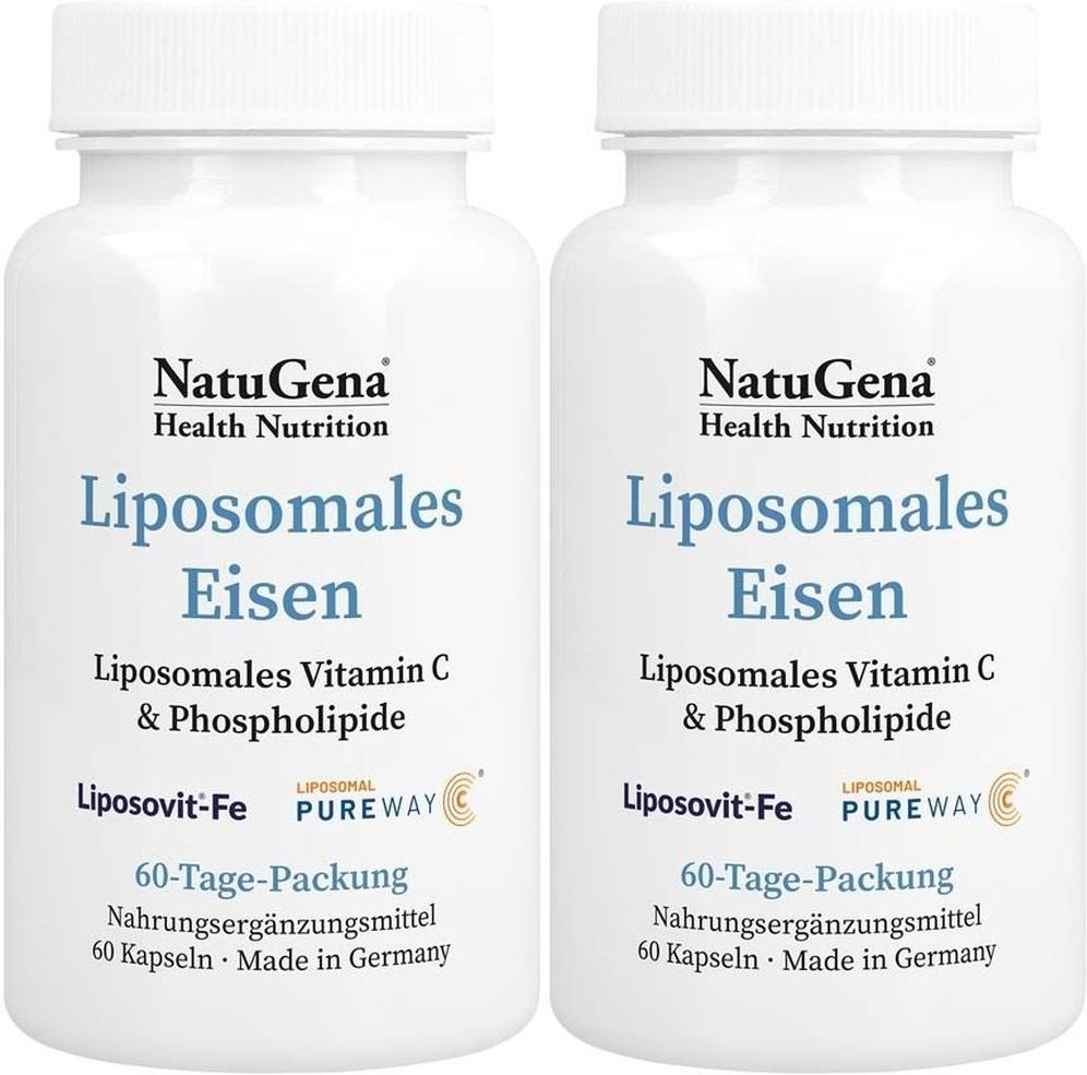 Liposomales Eisen+Vitamin C vegan Kapseln 2x 2x60 St