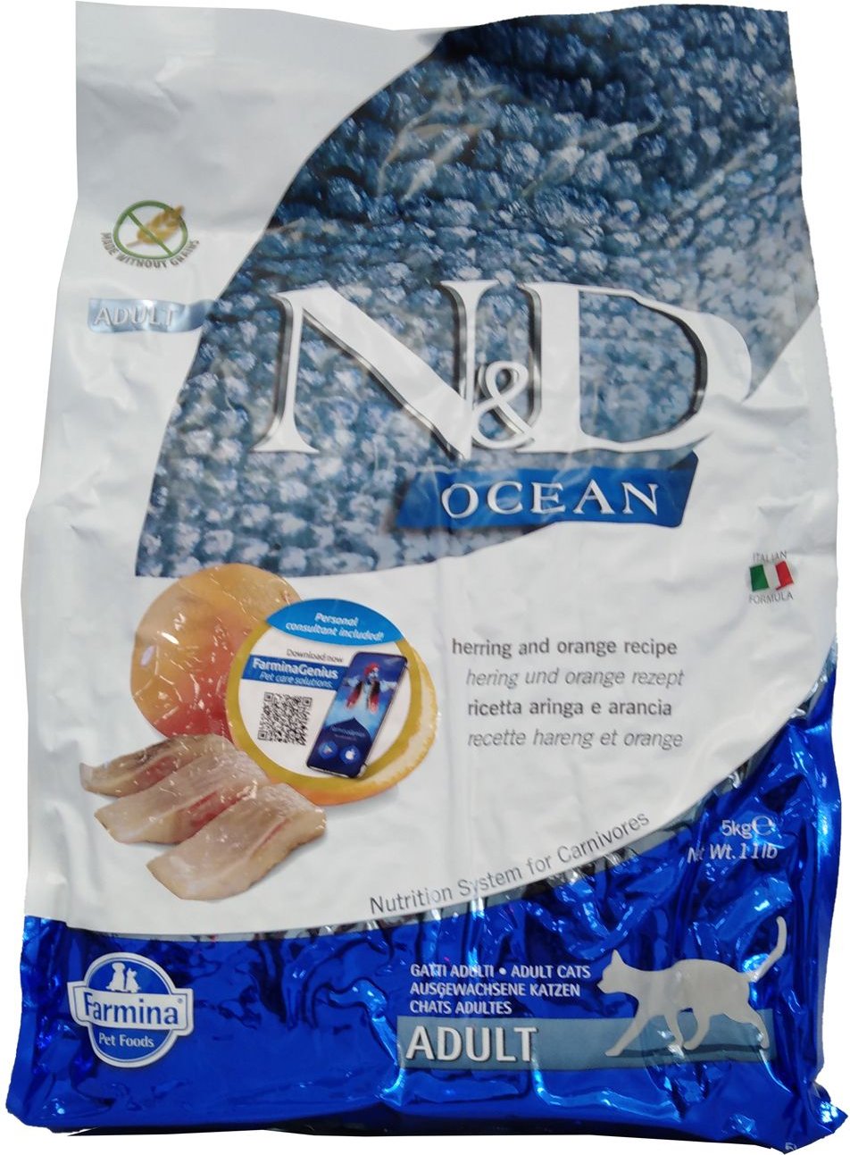 Thumbnail - N&D Ocean CAT Her&Or AD 5KG 5000 g Futter