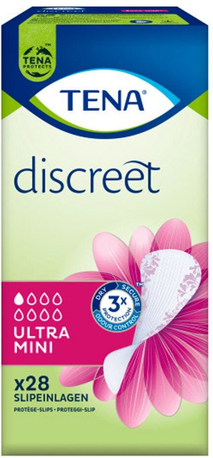 Tena Discreet Inkontinenz Slipeinl.ultra mini 10x28 St Einlagen