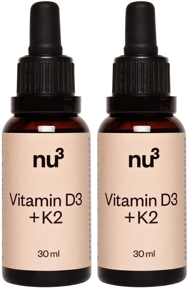 nu3 Vitamin D3 + K2 Doppelpack 2x30 ml Tropfen