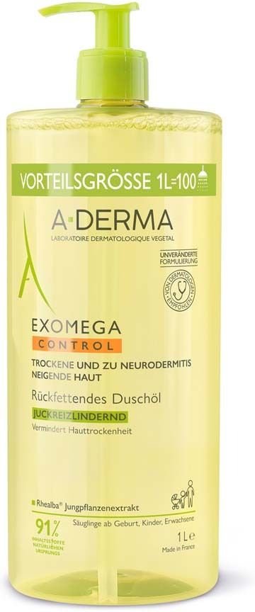 A-Derma Exomega Control Duschöl rückfettend 1 l Duschgel