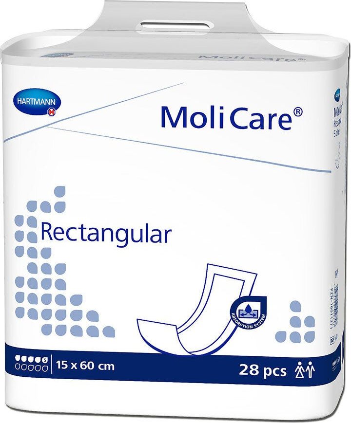 Molicare rectangular 5 Tropfen 15x60 cm