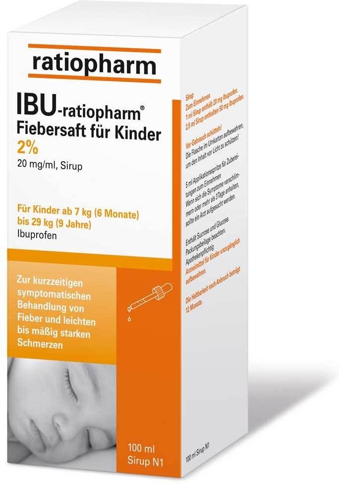 Ibu-Ratiopharm Fiebersaft für Kinder 20 mg/ml 100 ml Saft