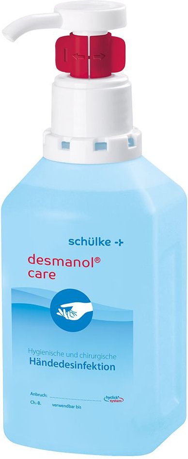 Desmanol care hyclick alkohol.Händedesinfektion 500 ml Lösung