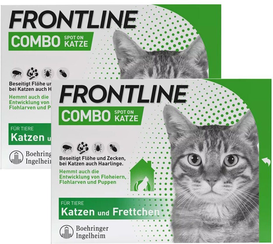 Thumbnail - Frontline Combo Spot on gegen Flöhe und Zecken Katze 2x6 St Lösung