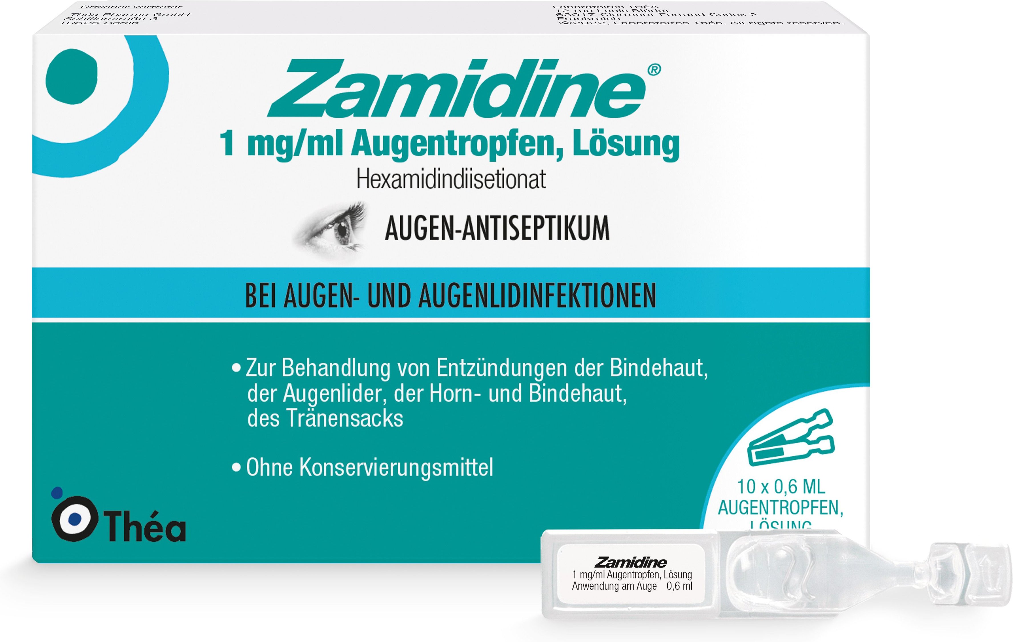 Zamidine 1 mg / ml Augentropfen Mehrdosenbehältnisse