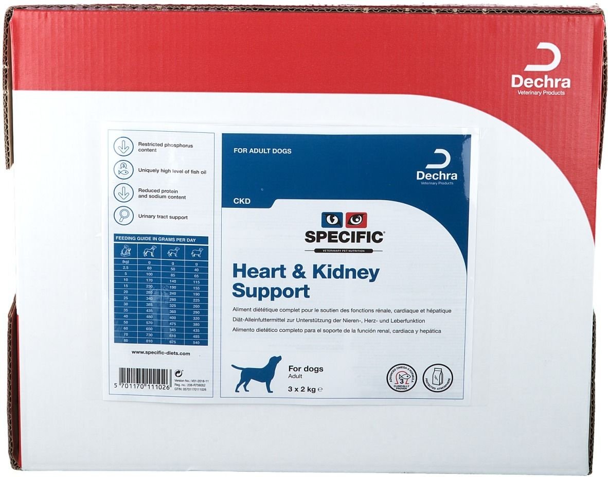 Specific CKD Heart & Kidney Support 3x2kg 3x2 kg Pellets