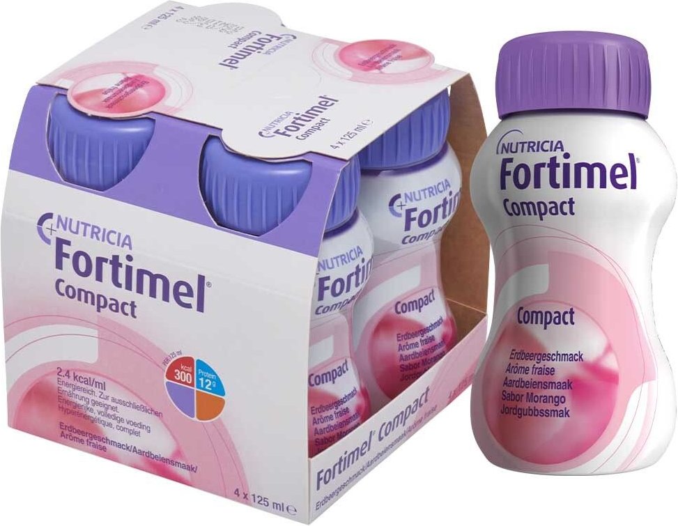 Thumbnail - Fortimel Compact 2.4 kcal Erdbeergeschmack 8x4x125 ml Flüssigkeit