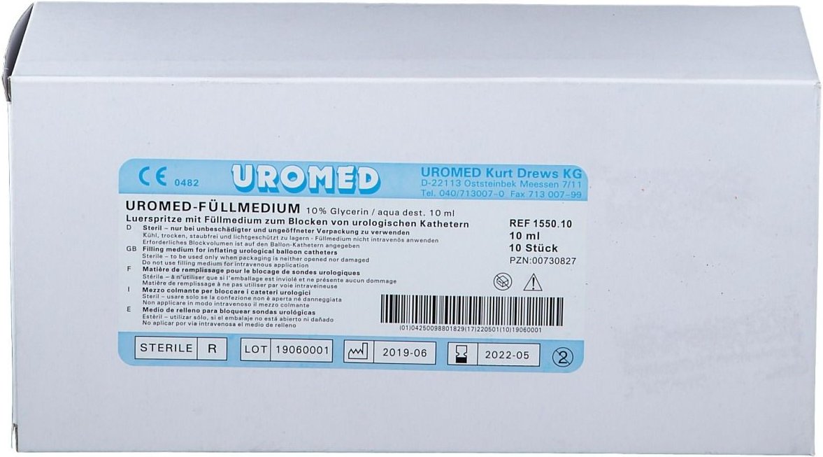 Uromed Füllmedium 10 ml 155010 10x10 Lösung