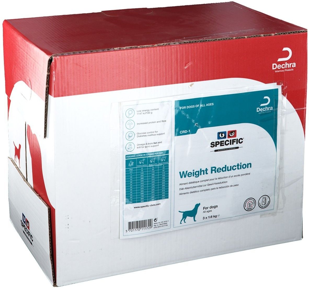 Specific Crd-1 Weight Reduction 3x1,6kg 3x1,6 kg Pellets