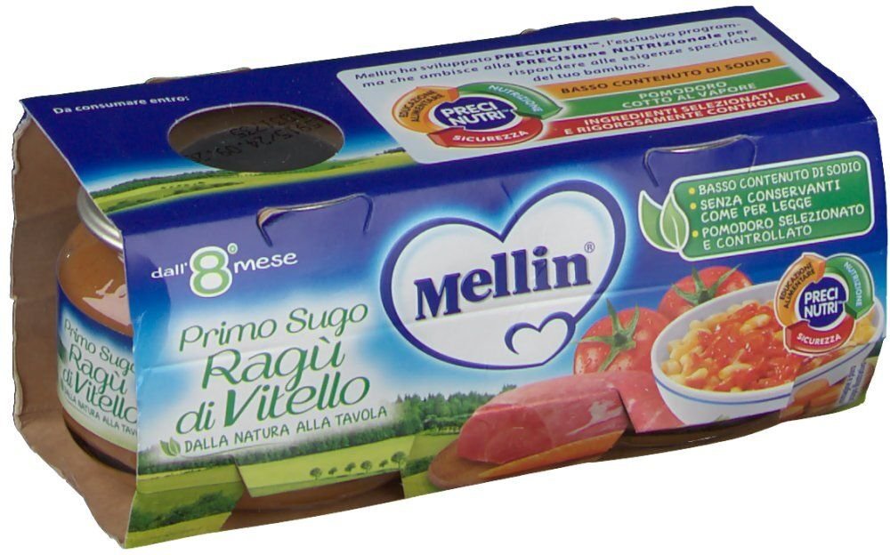 Mellin Primosugo Ragu Vtl2X80G 2x80 g Brei