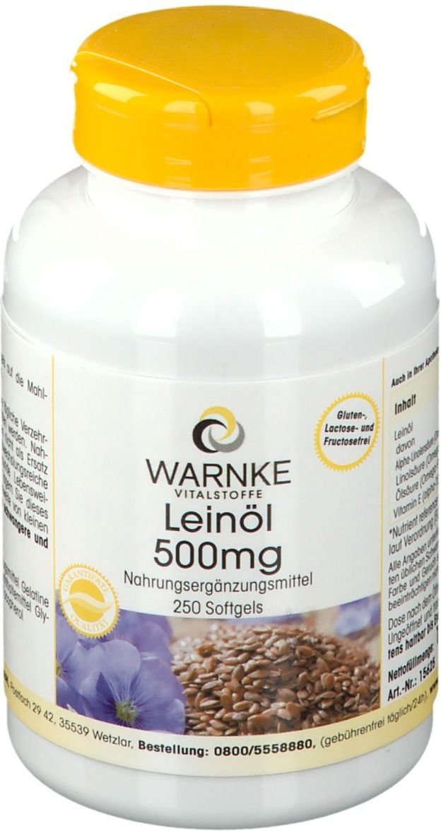 Leinöl 500 mg Kapseln 250 St
