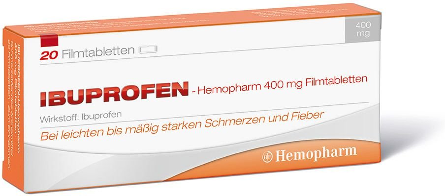 Ibuprofen Hemopharm 400 mg Filmtabletten 20 St