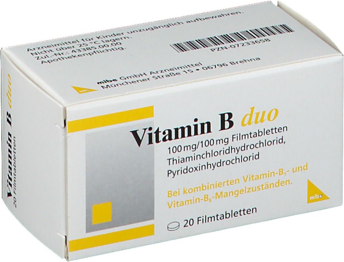 Vitamin B DUO Filmtabletten 20 St