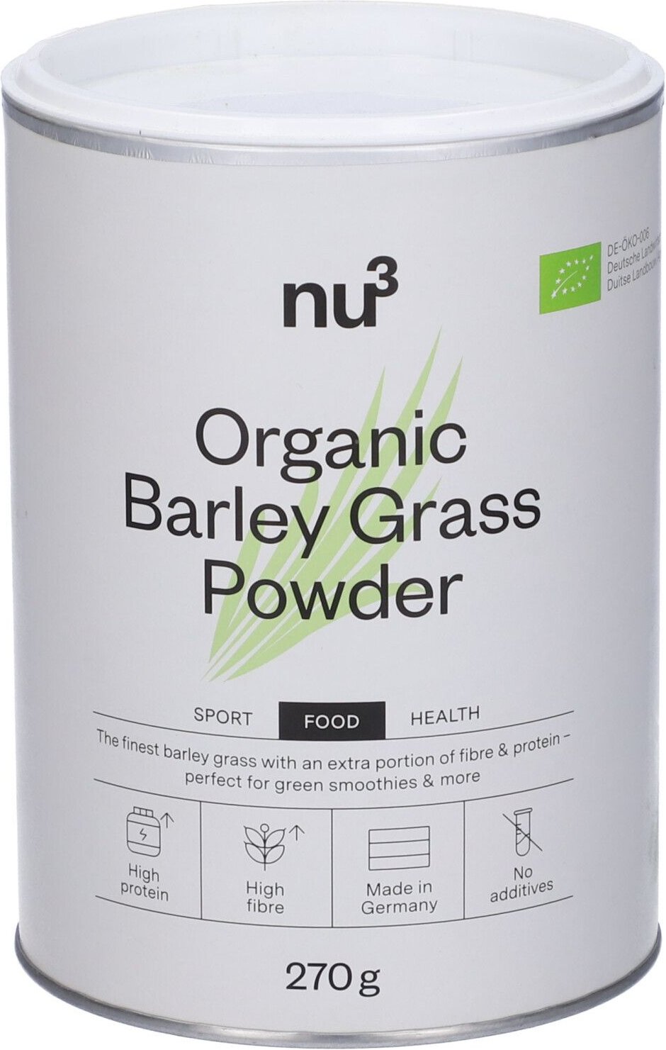 Thumbnail - nu3 Bio Gerstengras 270 g Pulver