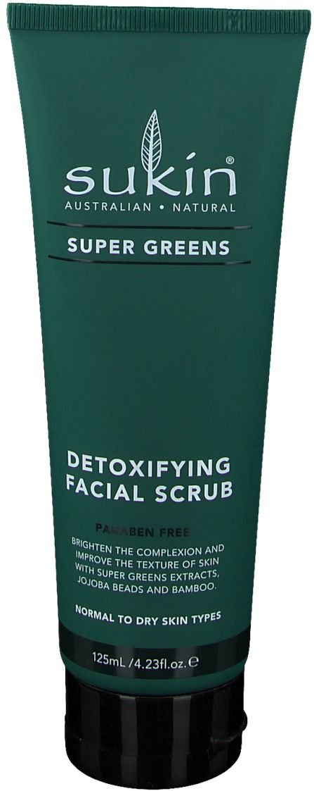 Sukin Super Greens Detoxifying Facial Scrub 125 ml Creme