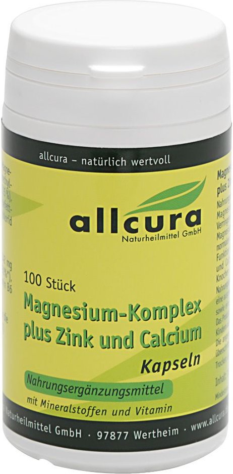 Magnesium Komplex m.Zink+Calcium Kapseln 100 St