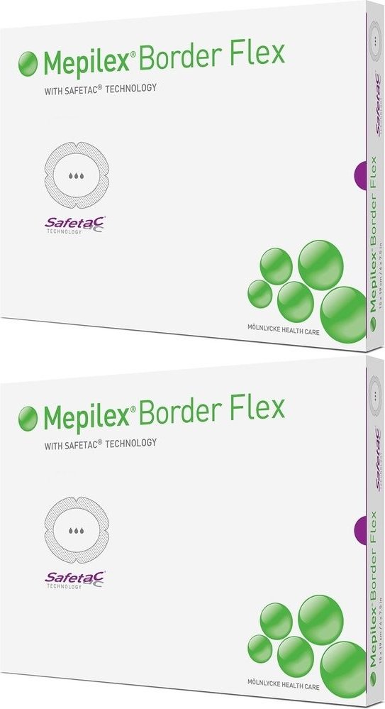 Mepilex Border Flex Schaumverb.haft.7,8x10 cm oval 2x 2x5 St Verband