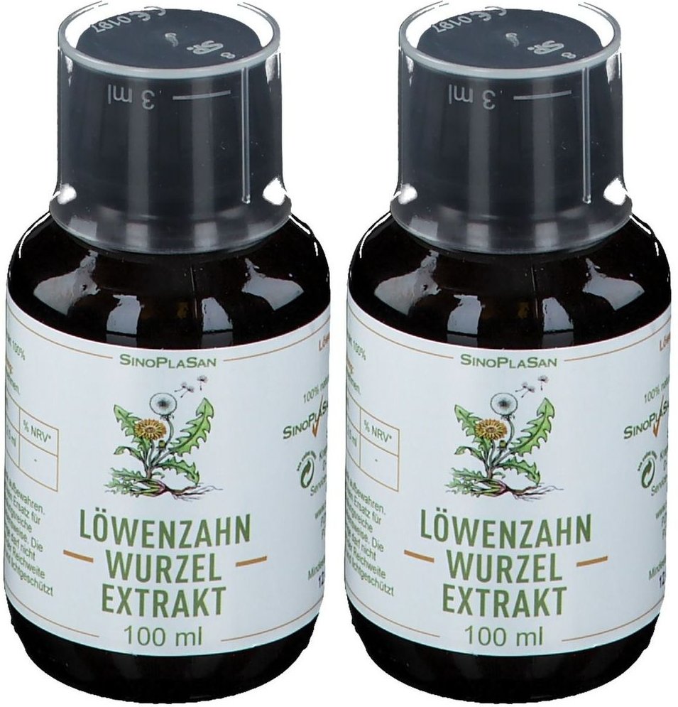 LÖWENZAHNWURZEL-Extrakt naturrein flüssig 2x 2x100 ml Flüssigkeit