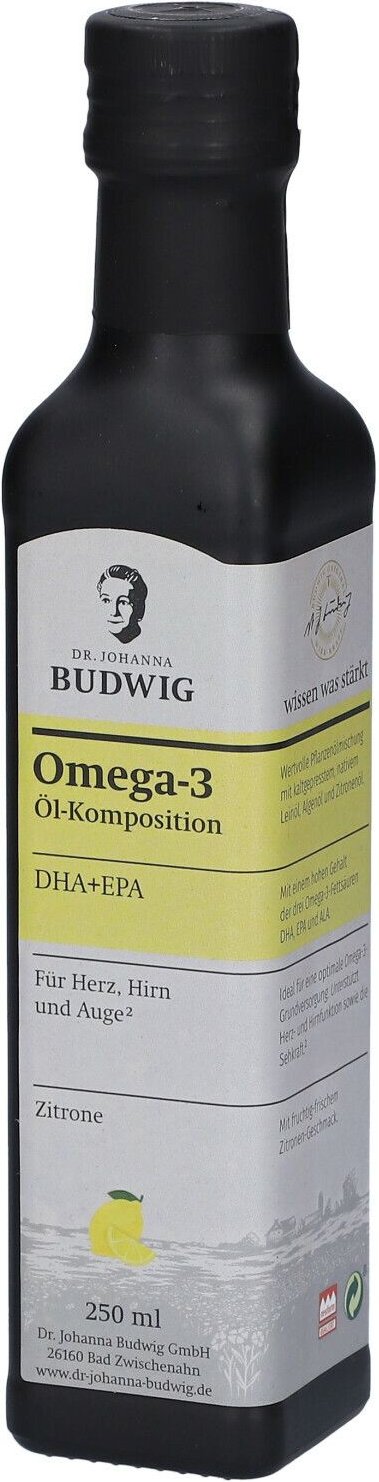 Dr. Johanna Budwig Omega-3 Dha+Epa Zitrone 250 ml Öl