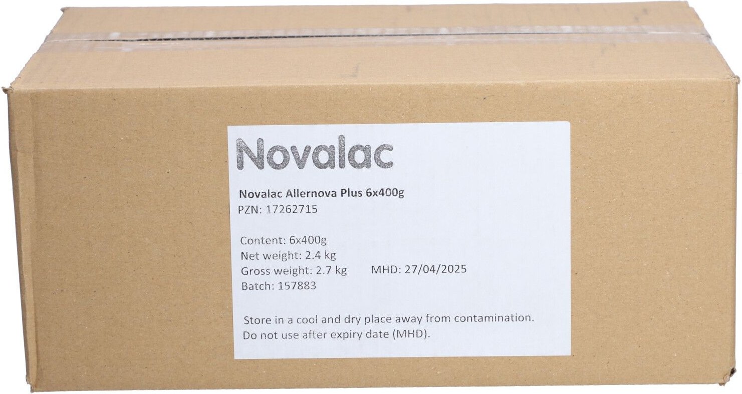 Novalac Allernova Plus Spezialnahrung 0-36 Monate 6x400 g Pulver