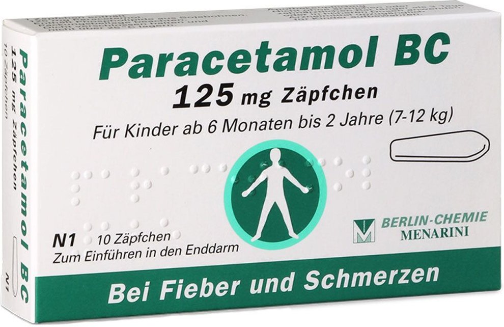 Paracetamol BC 125 mg Suppositorien