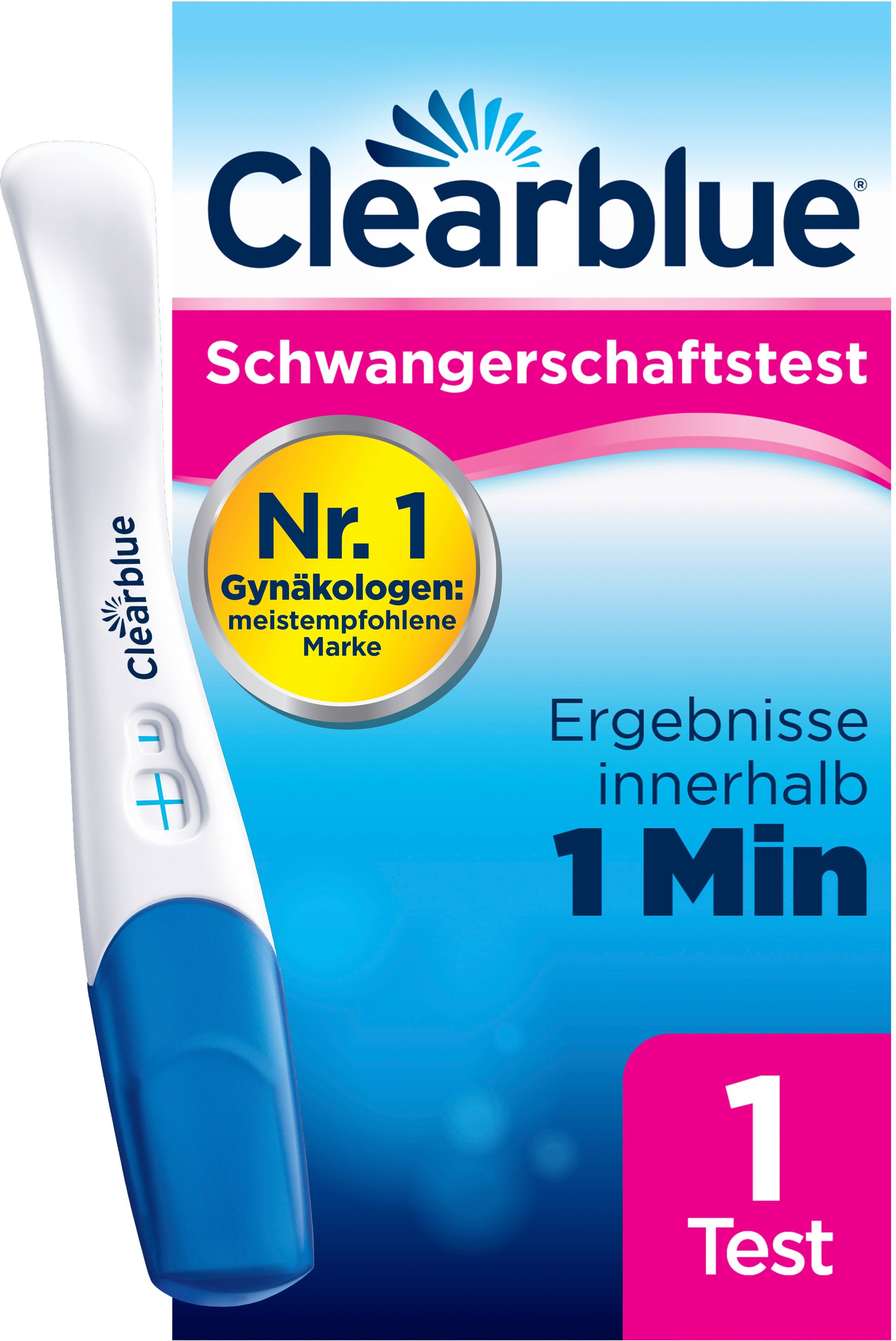 Clearblue Schwangerschaftstest schnelle Erkennung 1 St Test