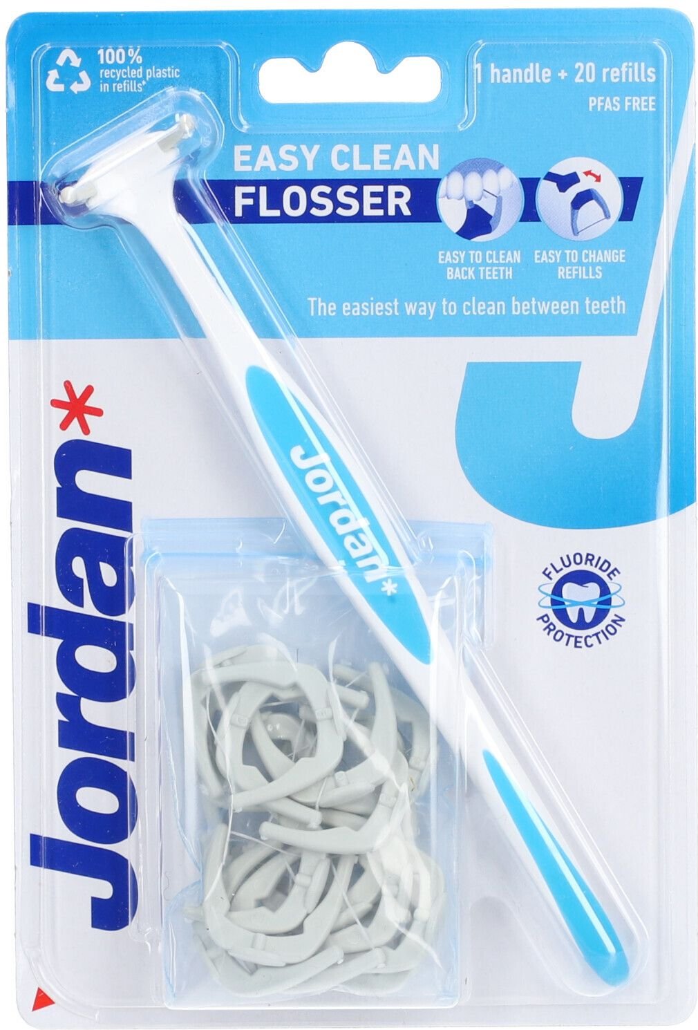 Jordan Miracle Flosser Zahnseid.Hilfe+20 Refills 1 St Zahnseide