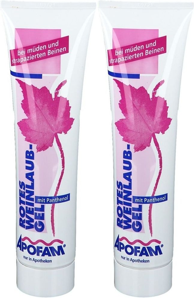 Apofam Rotes Weinlaub Gel 2x 2x150 ml