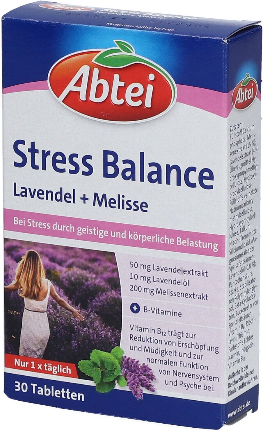 Thumbnail - Abtei Stress Balance Lavendel+Melisse Tabletten TF 30 St