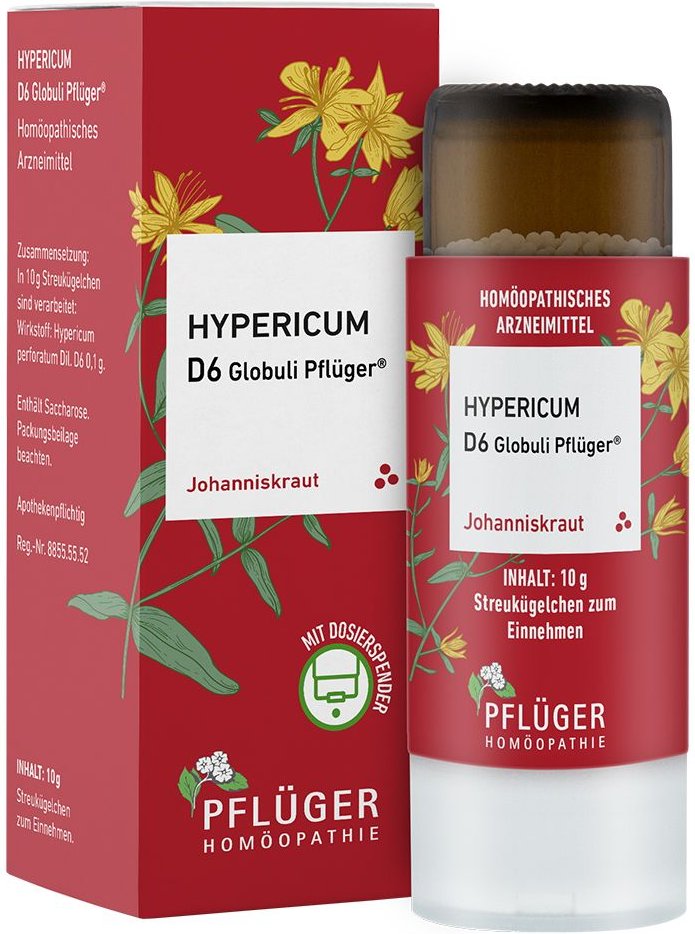 Hypericum D6 Globuli Pflüger Dosierspender