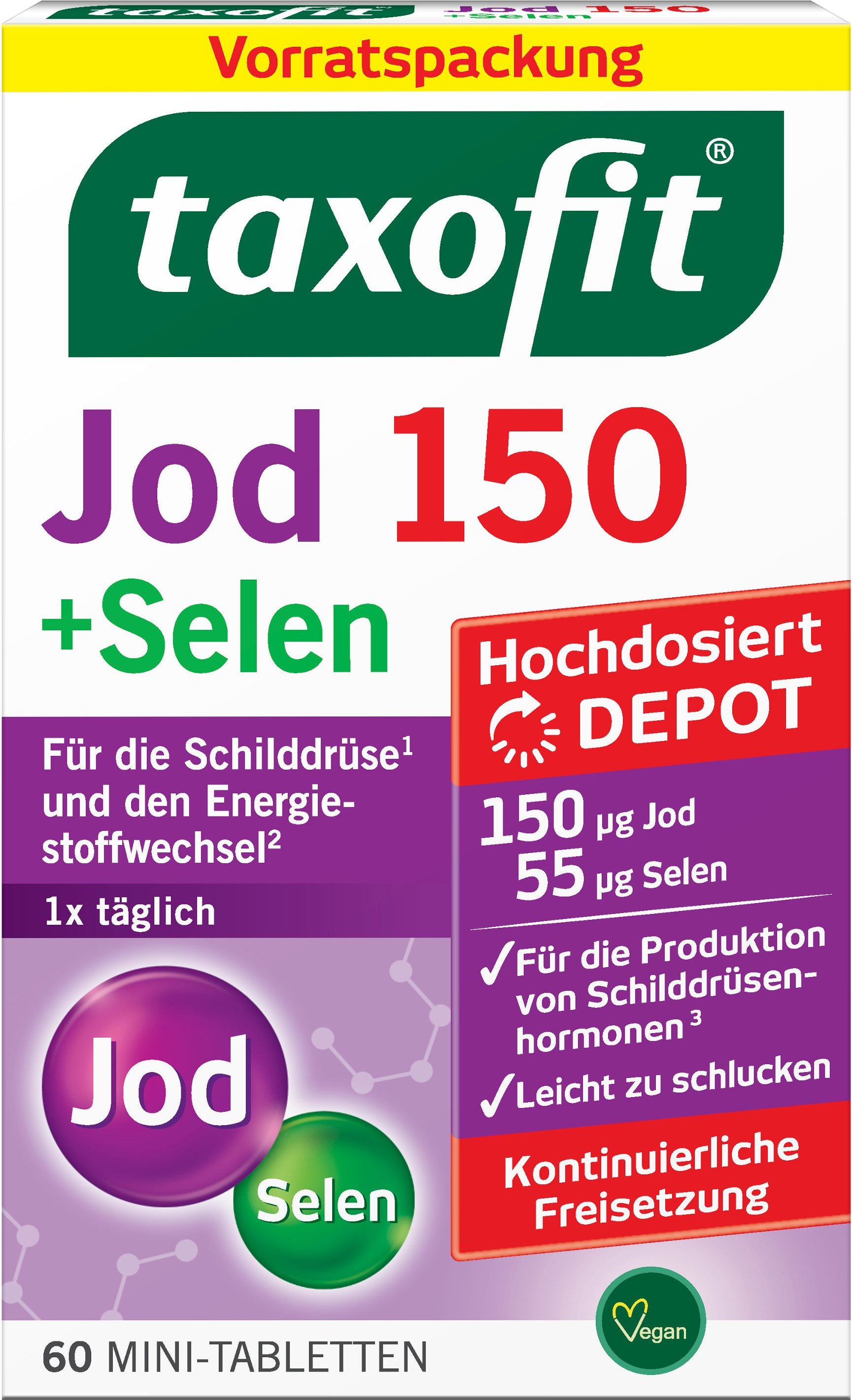 Taxofit Jod 150 + Selen Tabletten