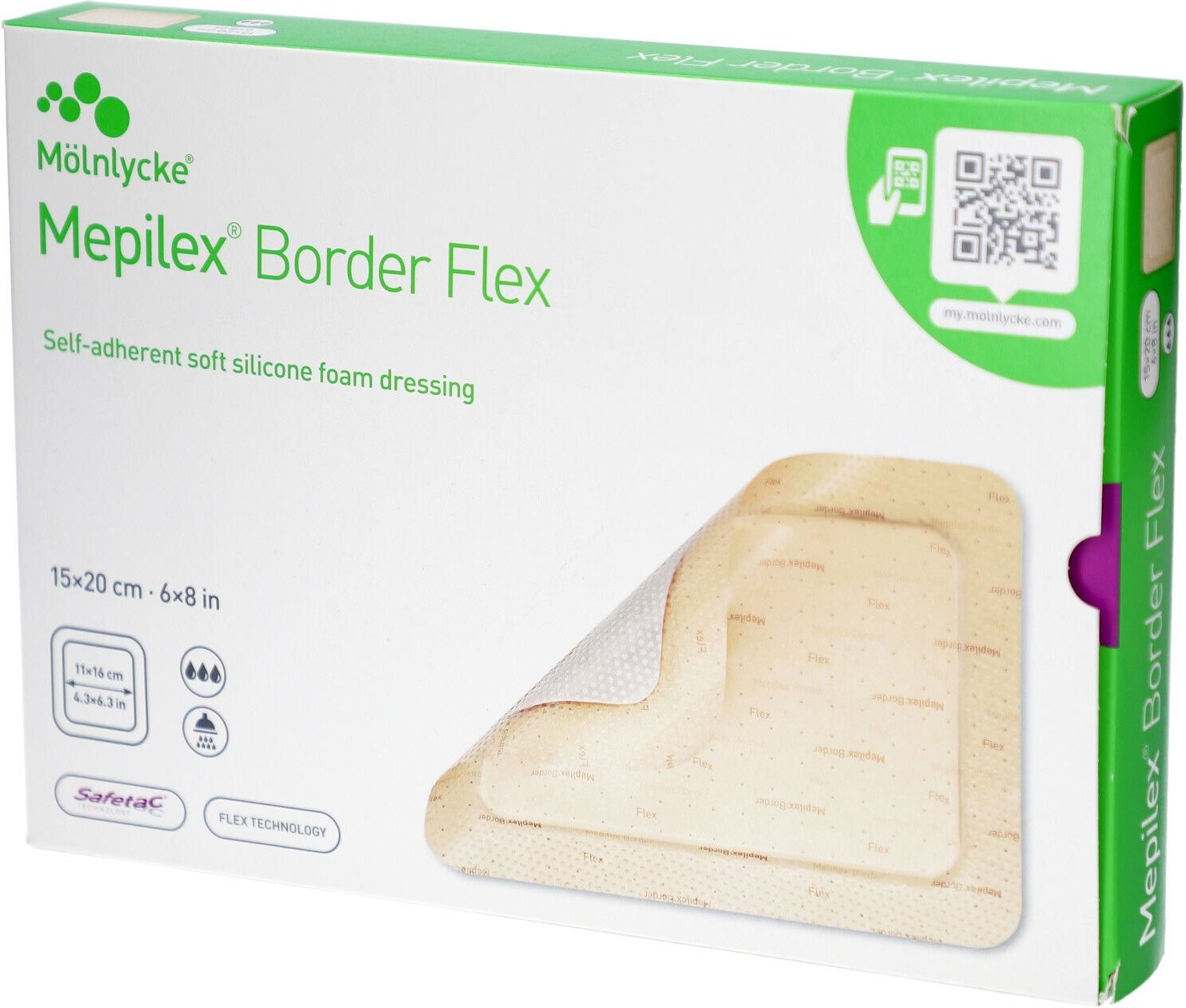 Mepilex Border Flex Schaumverb.haft.15x20 cm 10 St Verband