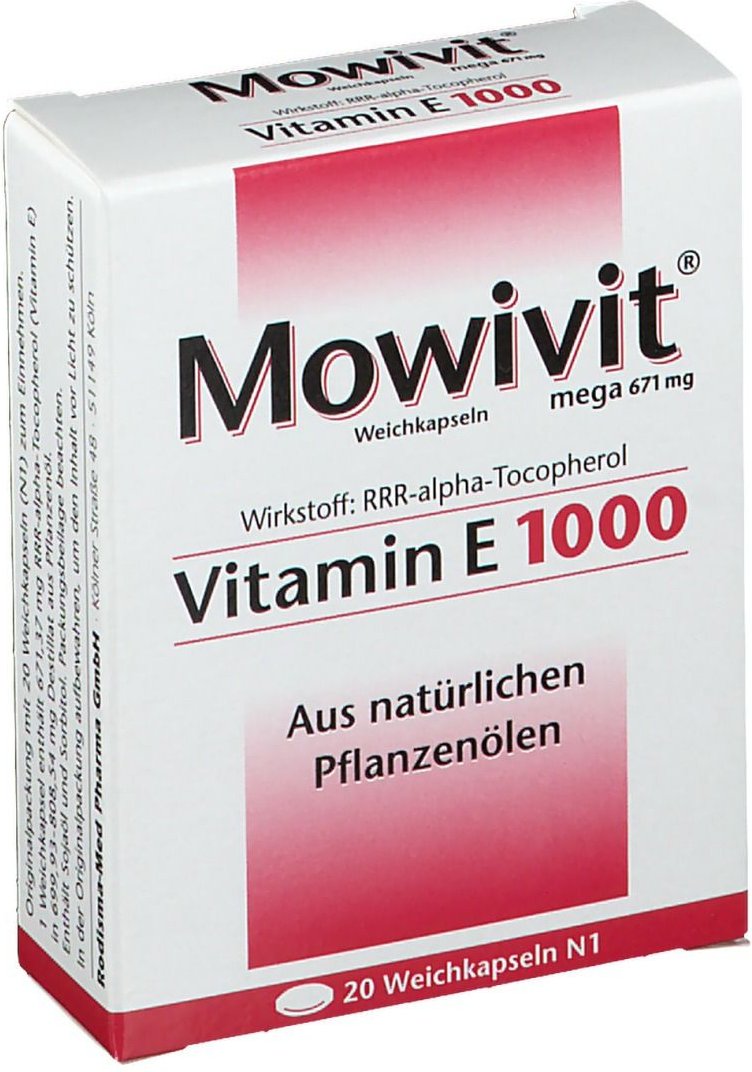 Mowivit Vitamin E 1000 Kapseln
