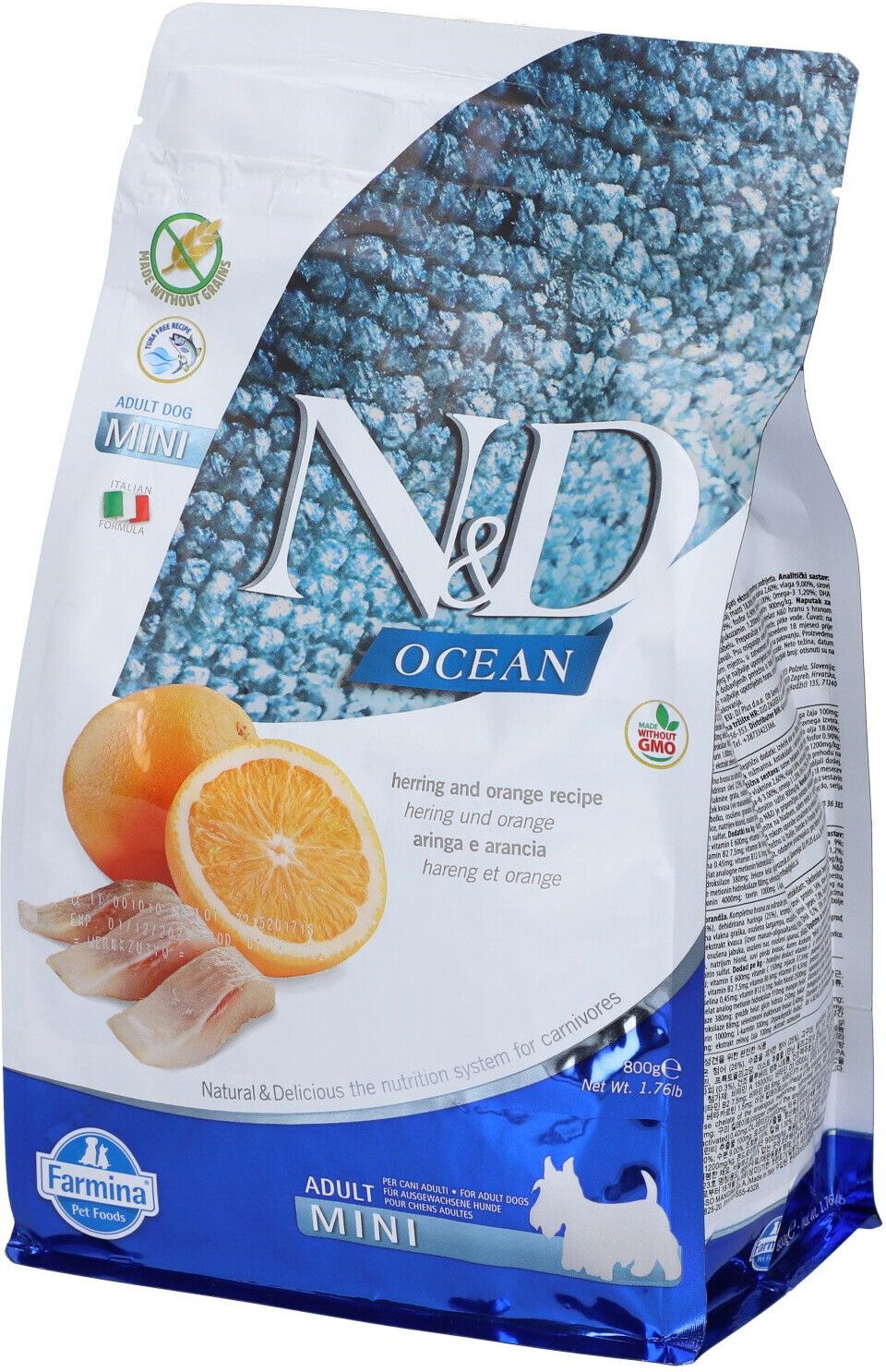 N&D Ocean DOG Her&Or AD Mi800G 800 g Futter