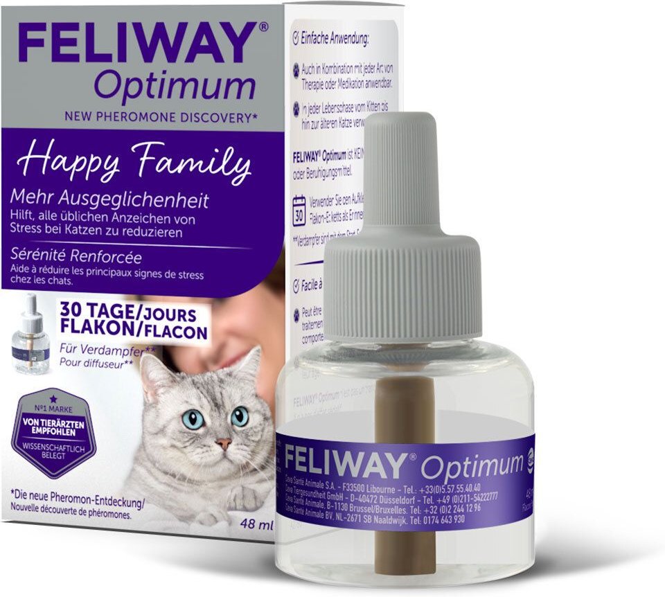 Feliway Optimum Nachfüllflakon f.Katzen 48 ml Lösung für einen Vernebler
