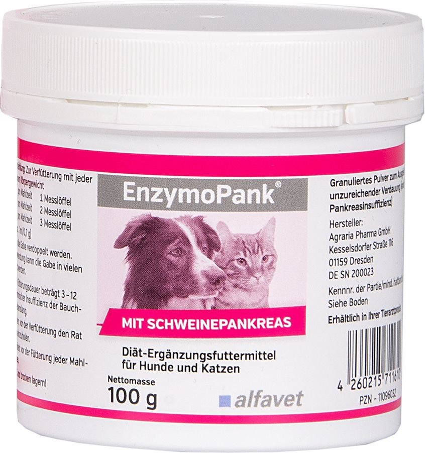 Enzymopank Diät-Erg.Futtermittel Plv.f.Hund/Katze 100 g Pulver