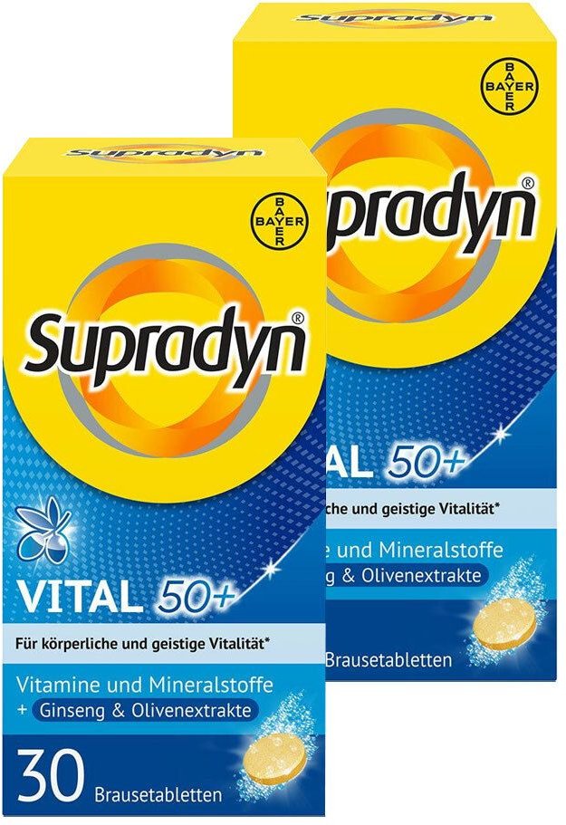 2x Supradyn Vital 50+ Ginseng&Olive 30 Brause 2x30 St Brausetabletten