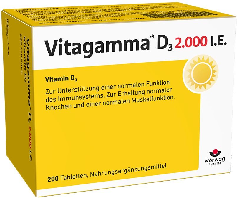 Vitagamma D3 2.000 I.e. Vitamin NEM Tabletten 200 St