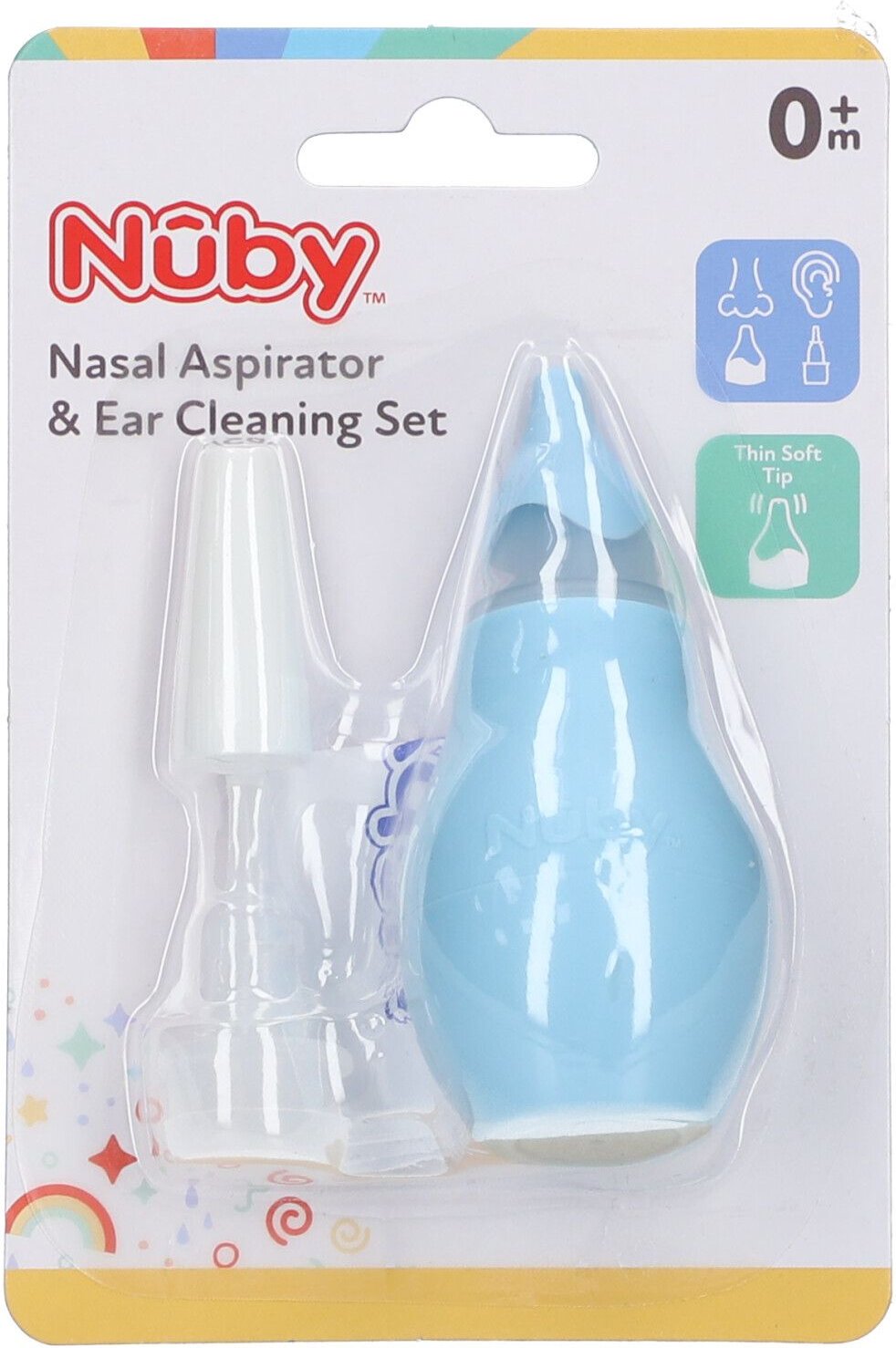 Nuby Neuspeer + Oorreiniger Softtip 1 St Sauger