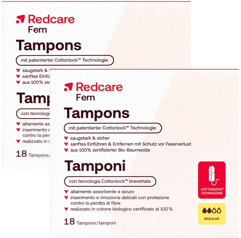 Redcare Tampons Regular Doppelpack 2x18 St Tampon