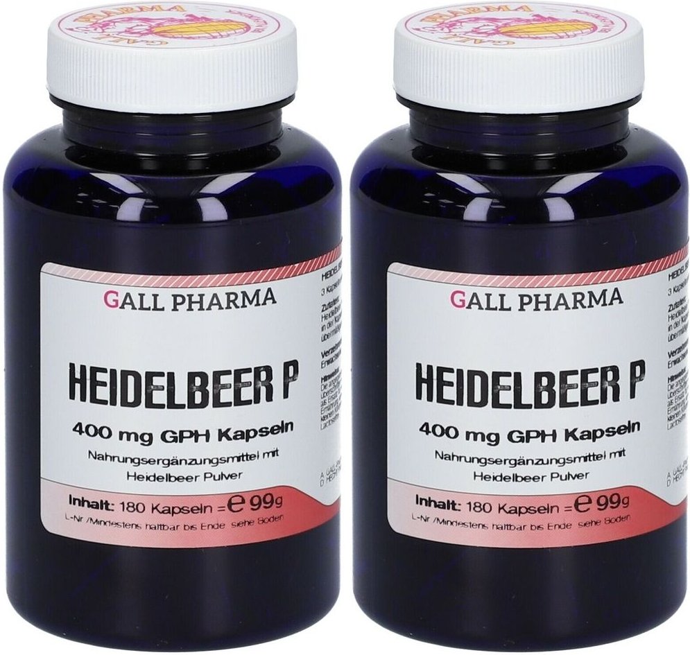 Heidelbeer P 400 mg Kapseln 2x 2x180 St