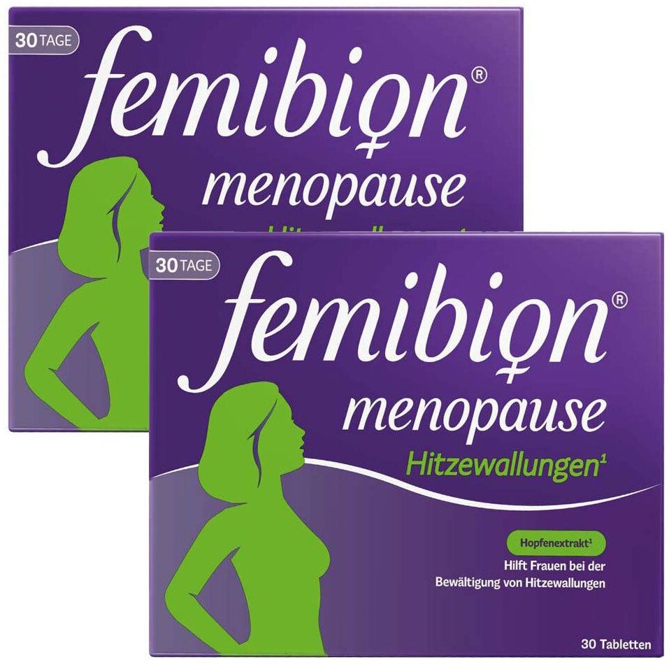 Femibion® Menopause Hitzewallungen, hormonfreie Formulierung x2 2x30 St Tabletten
