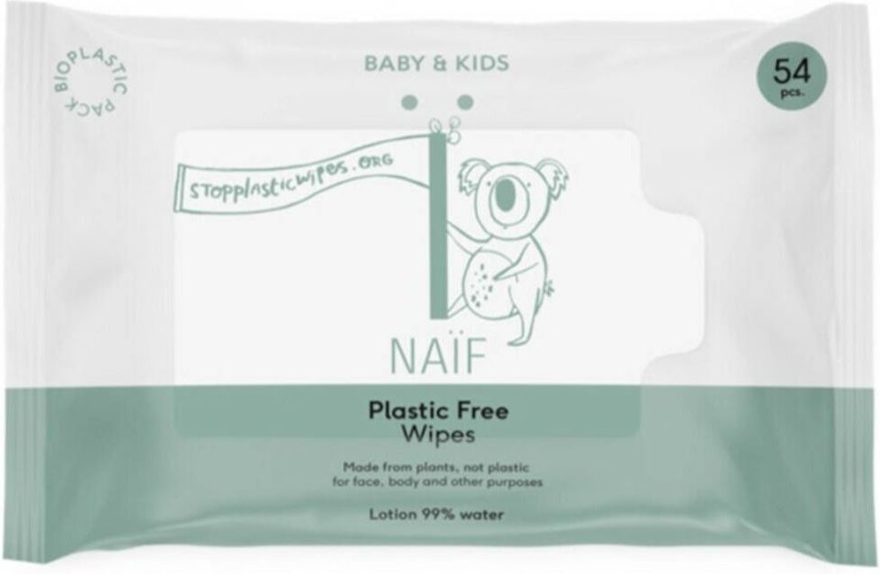 Thumbnail - Naif Baby & Kids Plastic Free Wipes 54 St Tücher