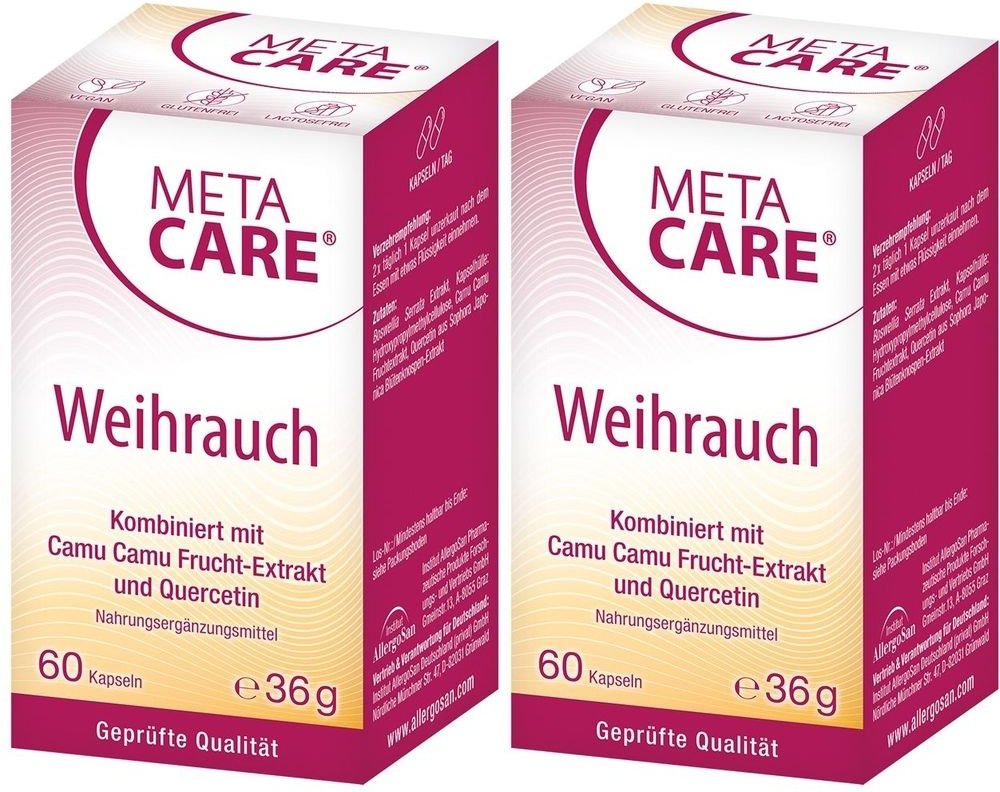 Meta-Care Weihrauch Kapseln 2x 2x60 St