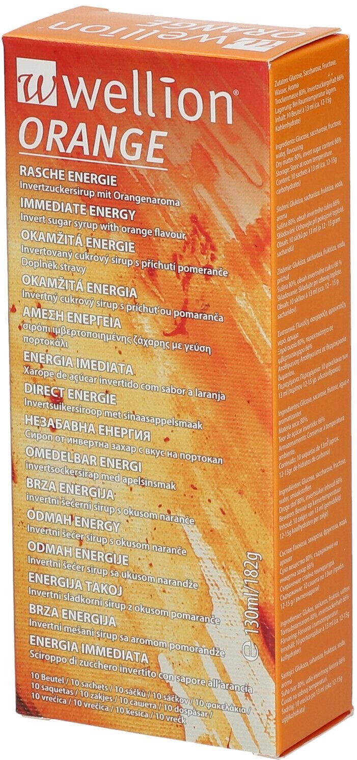 Wellion Orange Invertzuckersirup Beutel