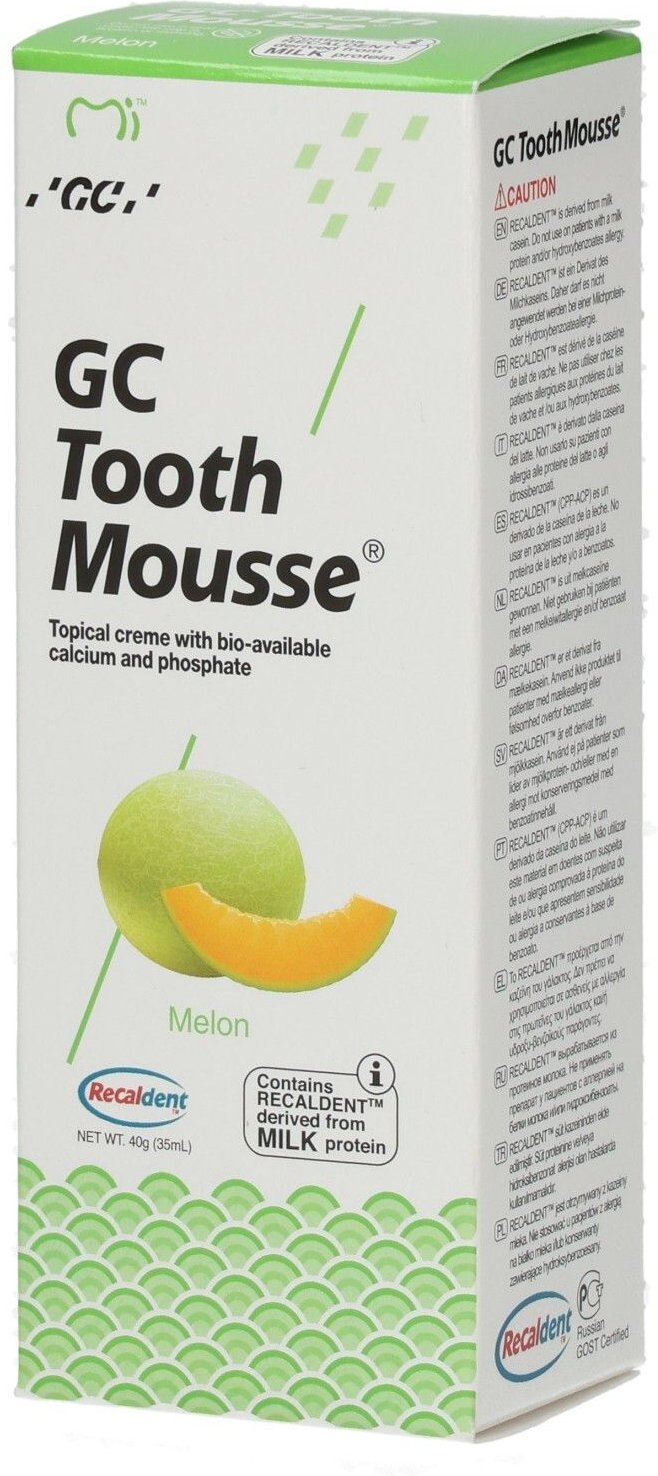 GC Tooth Mousse Melone 40 g Tube